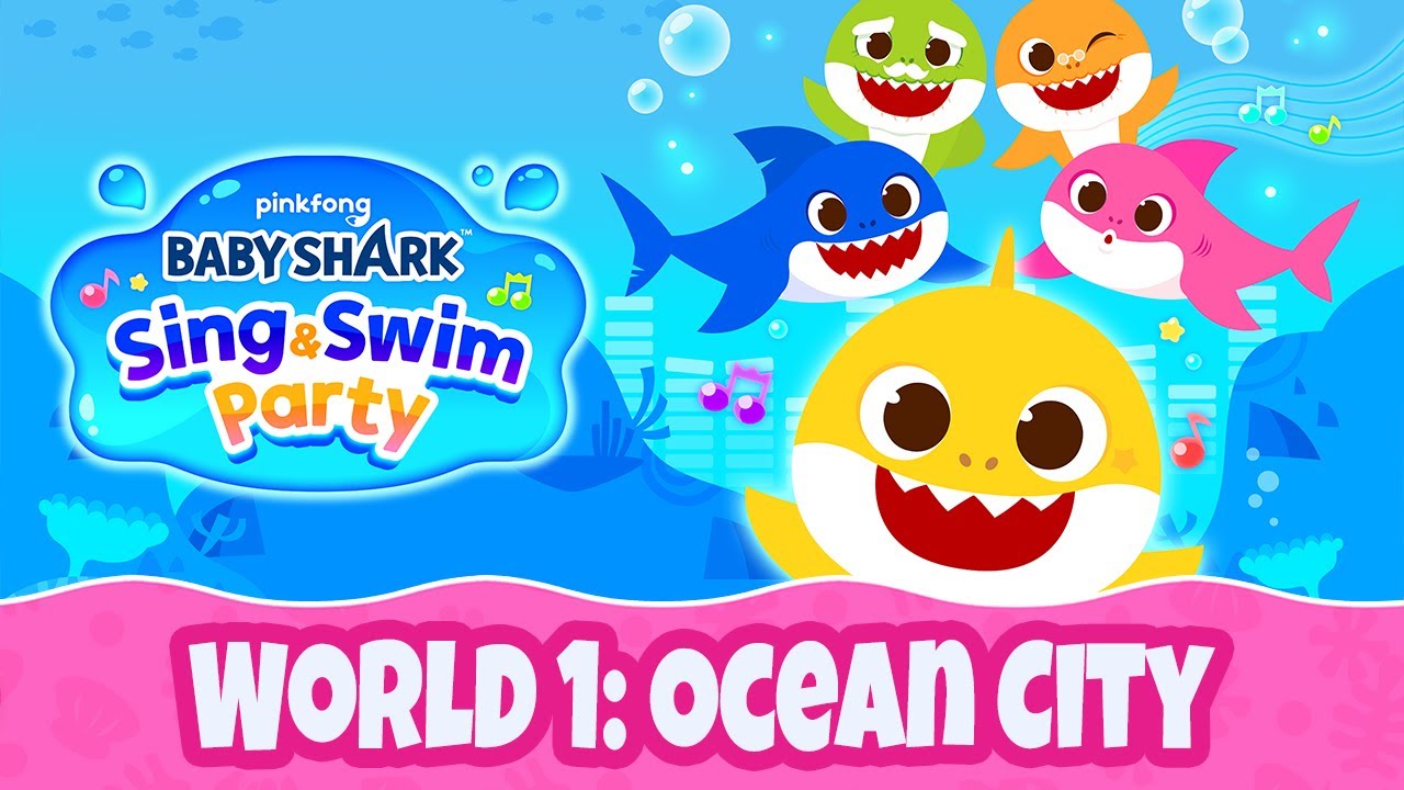 Baby Shark: Sing and Swim Party | World 1: Ocean City FULL GAMEPLAY Walkthrough Longplay