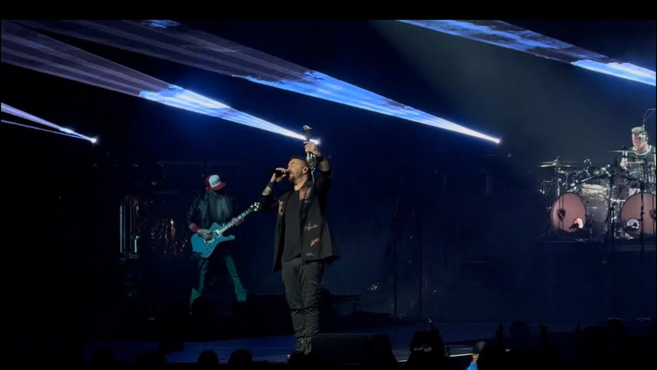 Three days grace Chalk Outline live at TD Garden 3/14/25