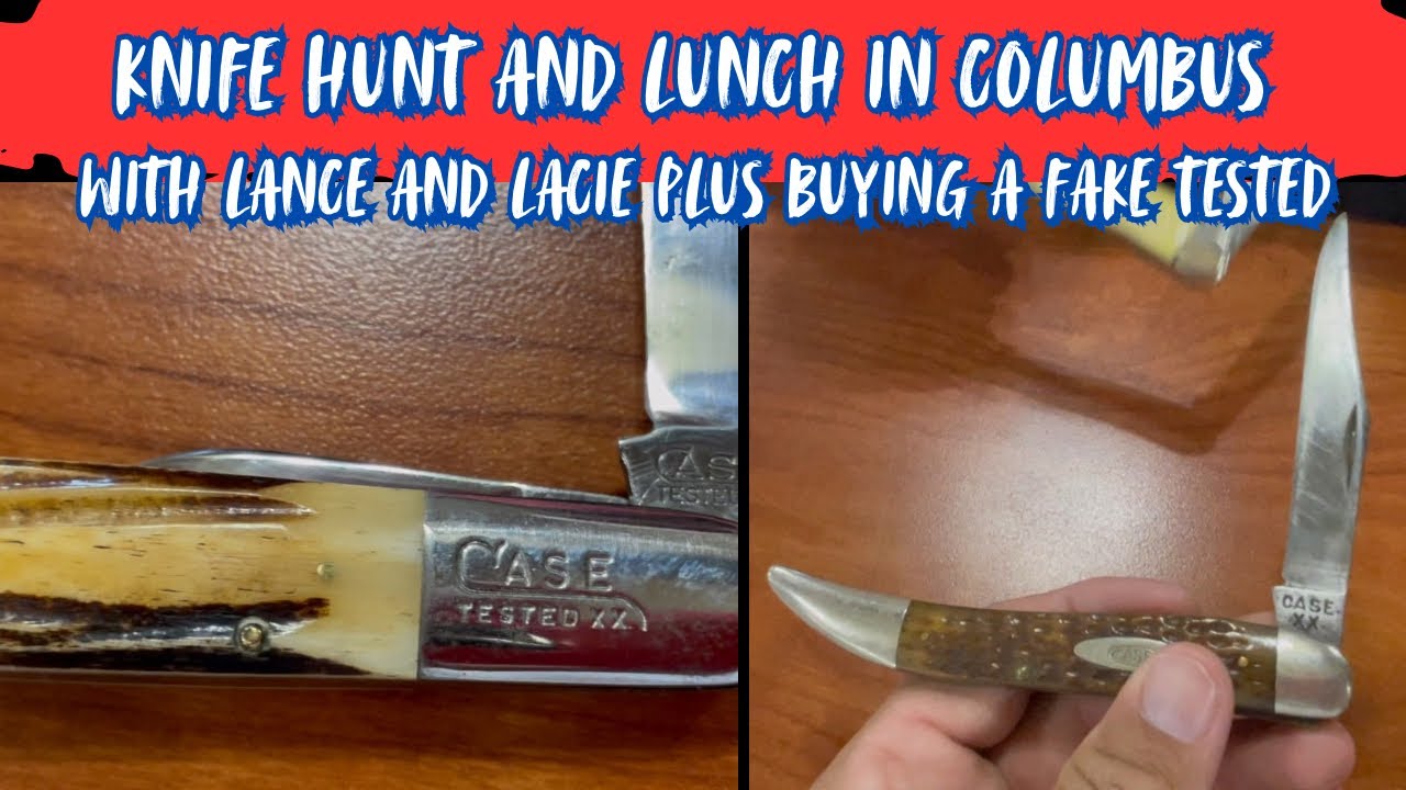 Can you spot the Fake? Discovering a Fake Case Knife at lunch with Lance and Lacie