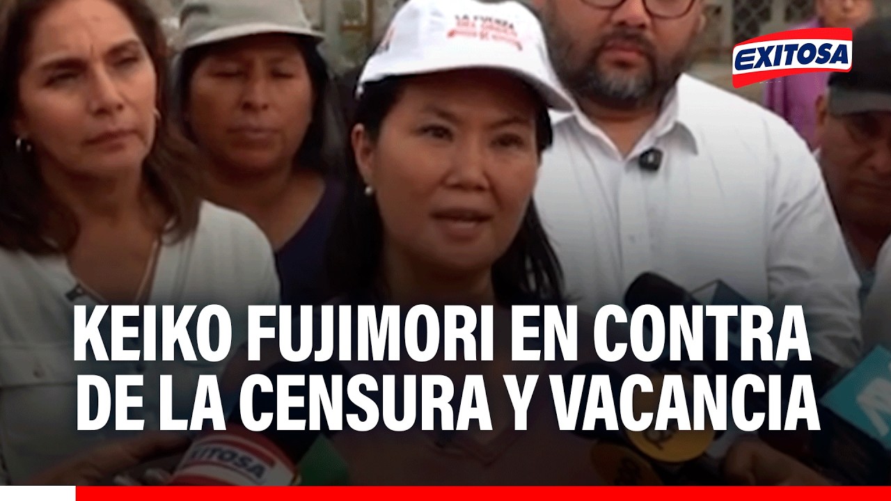 🔴🔵 Keiko Fujimori arremete contra López Aliaga durante actividad en SJM