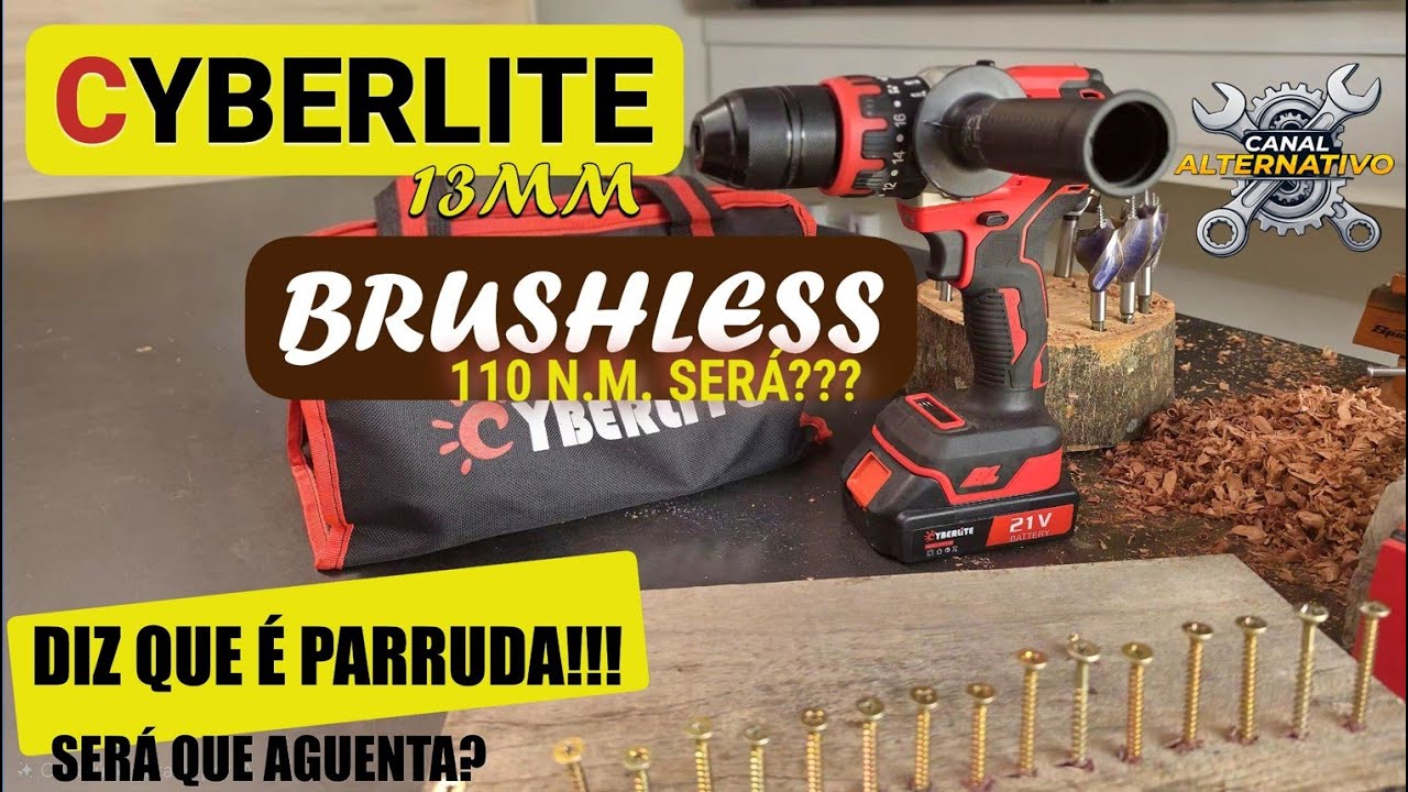 PARAFUSADEIRA CYBERLITE 13MM - PORTE DE PARRUDA!!!