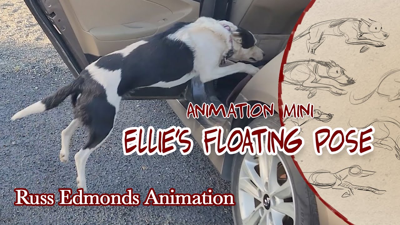 Ellie's Floating Pose / The key extreme for an animated dog jump is the airborne float /Russ Edmonds