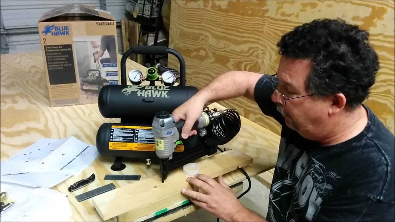A little talk about the Blue Hawk Staple Gun and Compressor