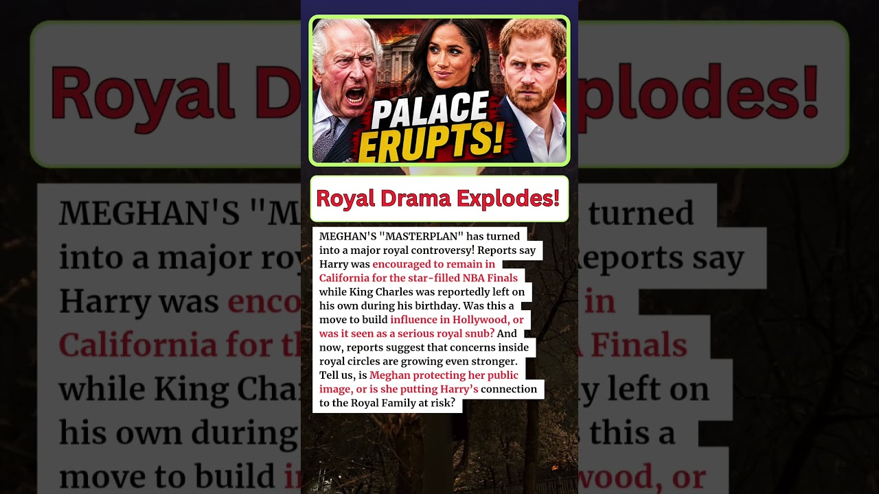 PALACE ERUPTS: King Charles Reportedly Furious Over Harry And Meghan's Latest Move