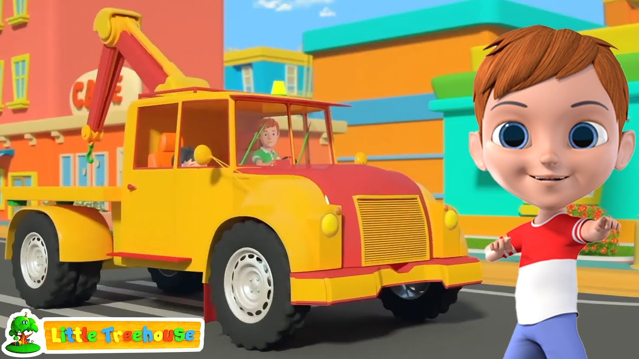 Ruote Sul Carro Attrezzi +  Piu melodie per bambini In italiano