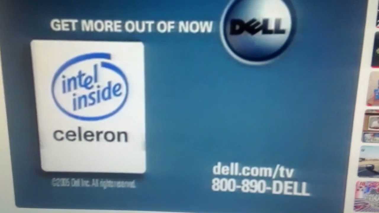 Intel Celeron Animation with Get More Out of Now Dell Logo 2005 Offers end August 17th