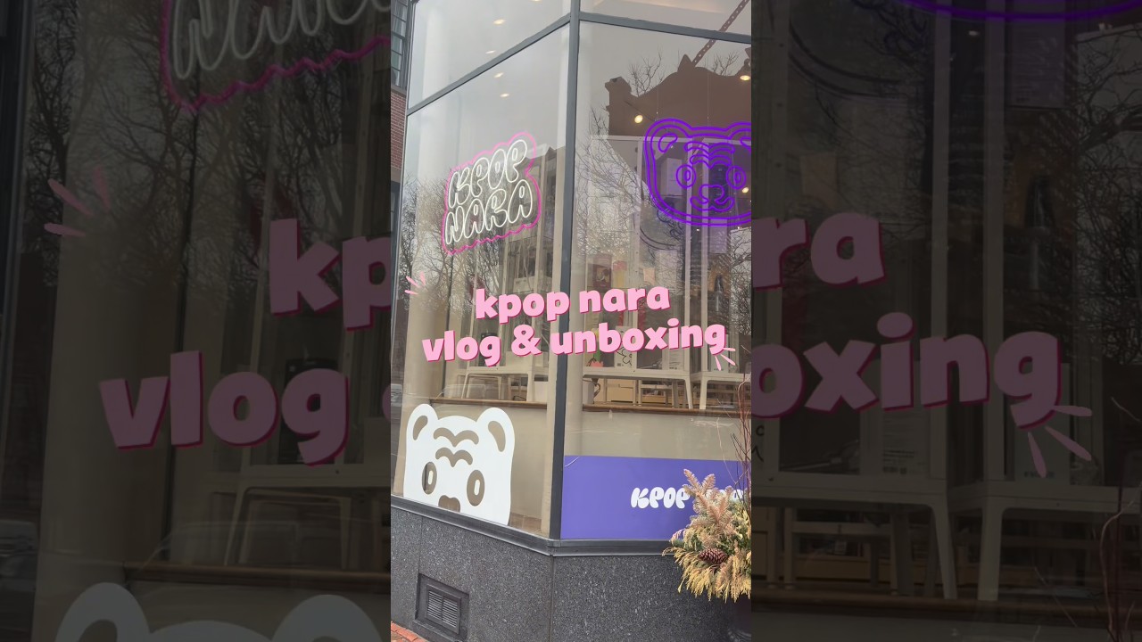 kpop nara boston vlog & TXT unboxing!! #Kpop #txt
