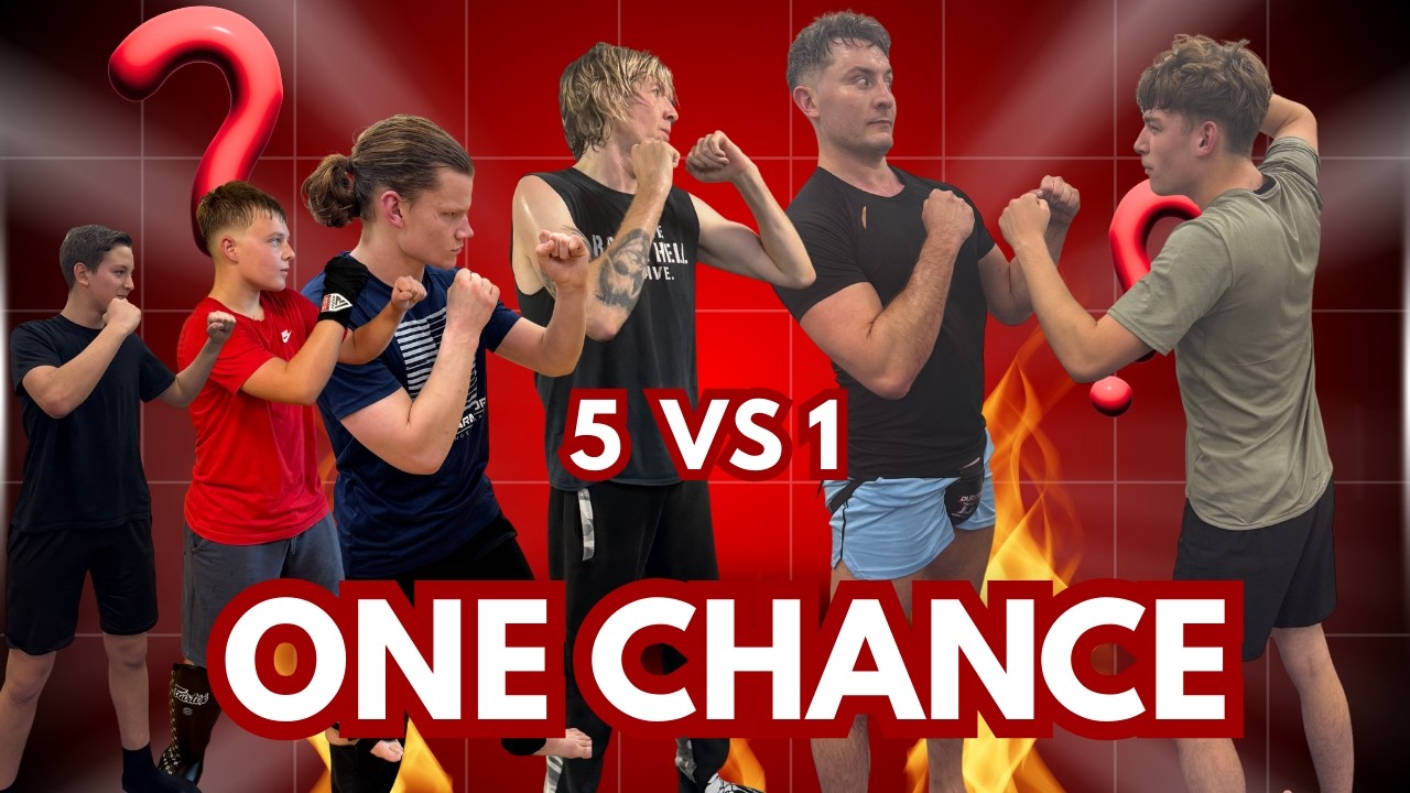 5 Fresh Men vs 1 Exhausted Grappler (Blue Belt on the Line)