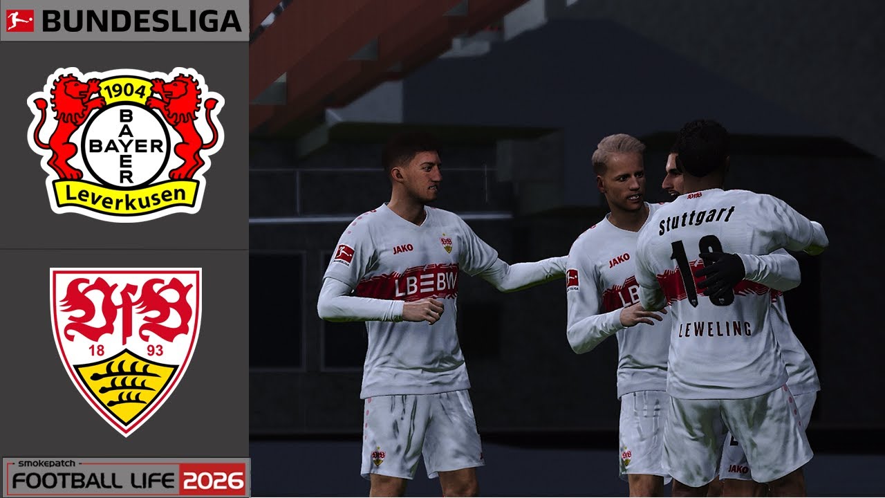 FL 26 | Bundesliga 25/26 | Bayer Leverkusen vs Stuttgart | Realistic MODs | Full Match | Gameplay