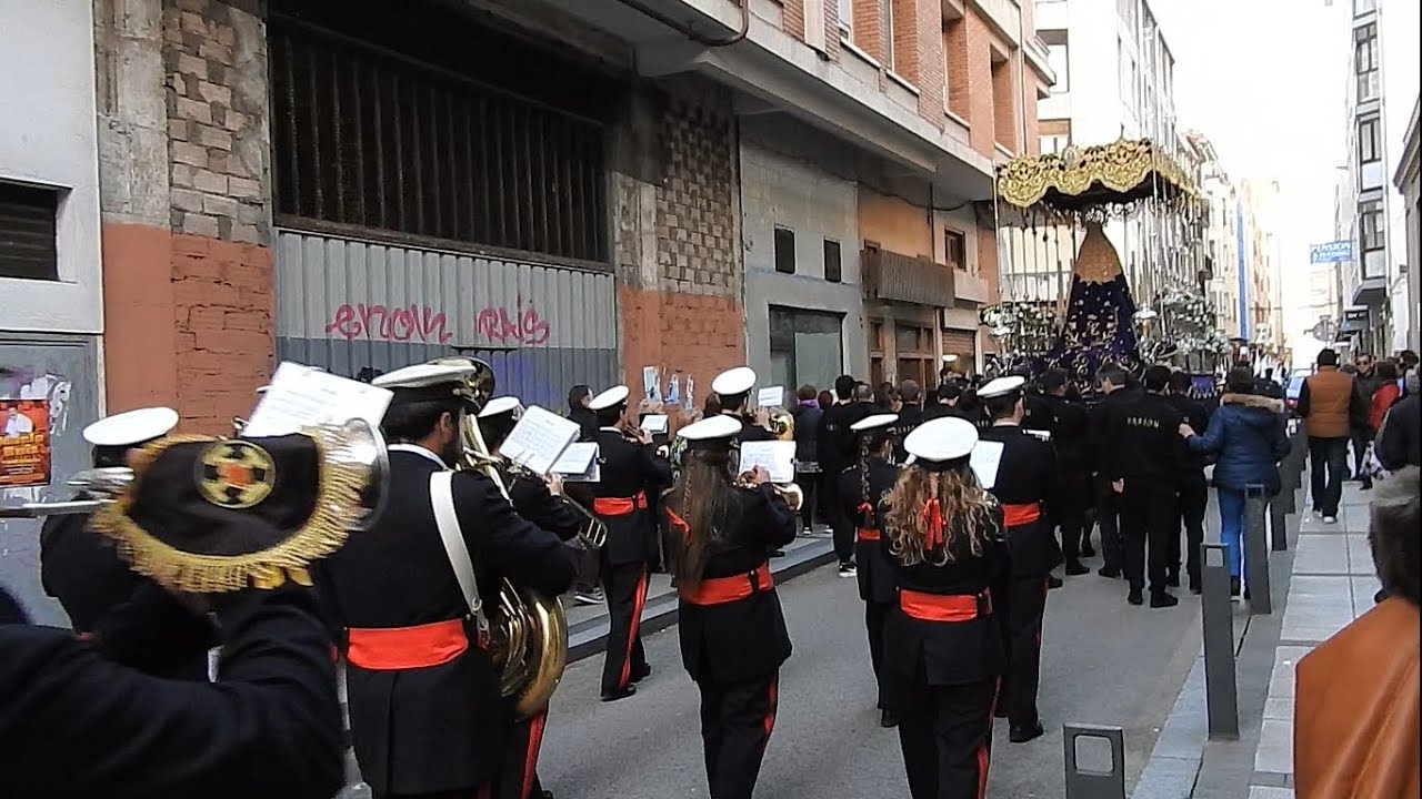 Virgen de la Amargura el Martes Santo de 2018 en Santander - Parte I