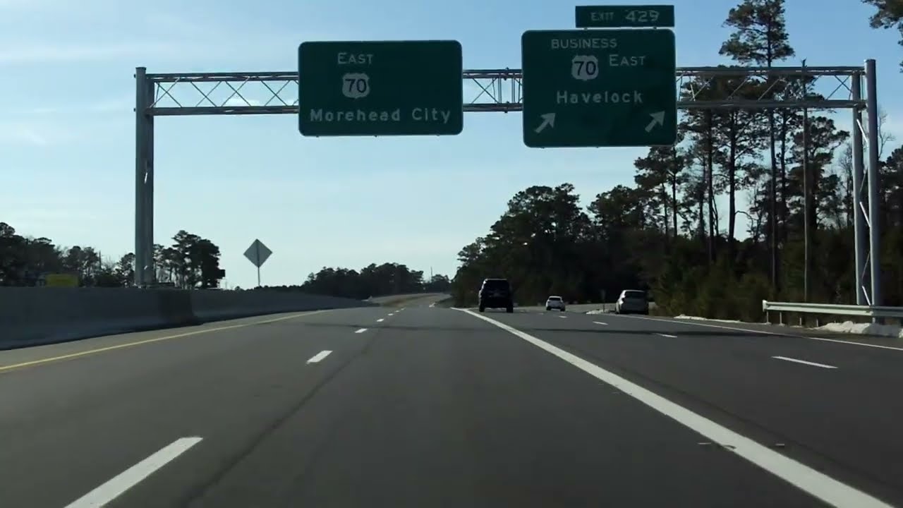 Havelock Bypass (US 70/FUTURE Interstate 42) eastbound
