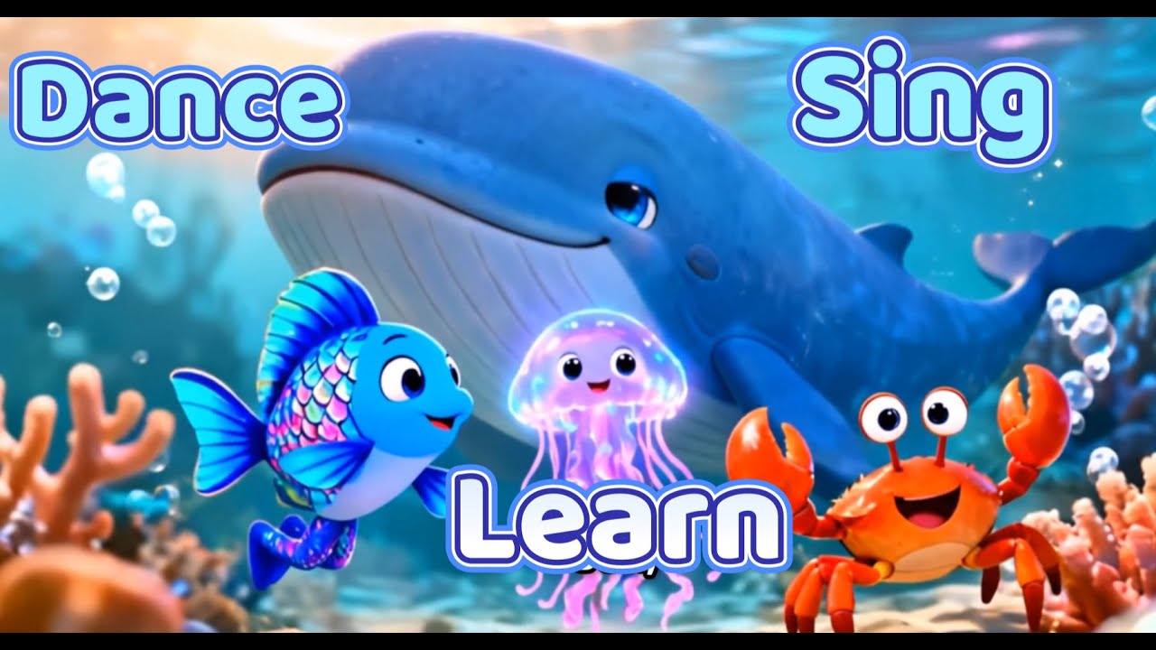 👶 Baby Shark Style Dance 🦈🎉🌊 Underwater Dance Party: Ocean Friends Song for Kids 🐠🐢 English for Kids