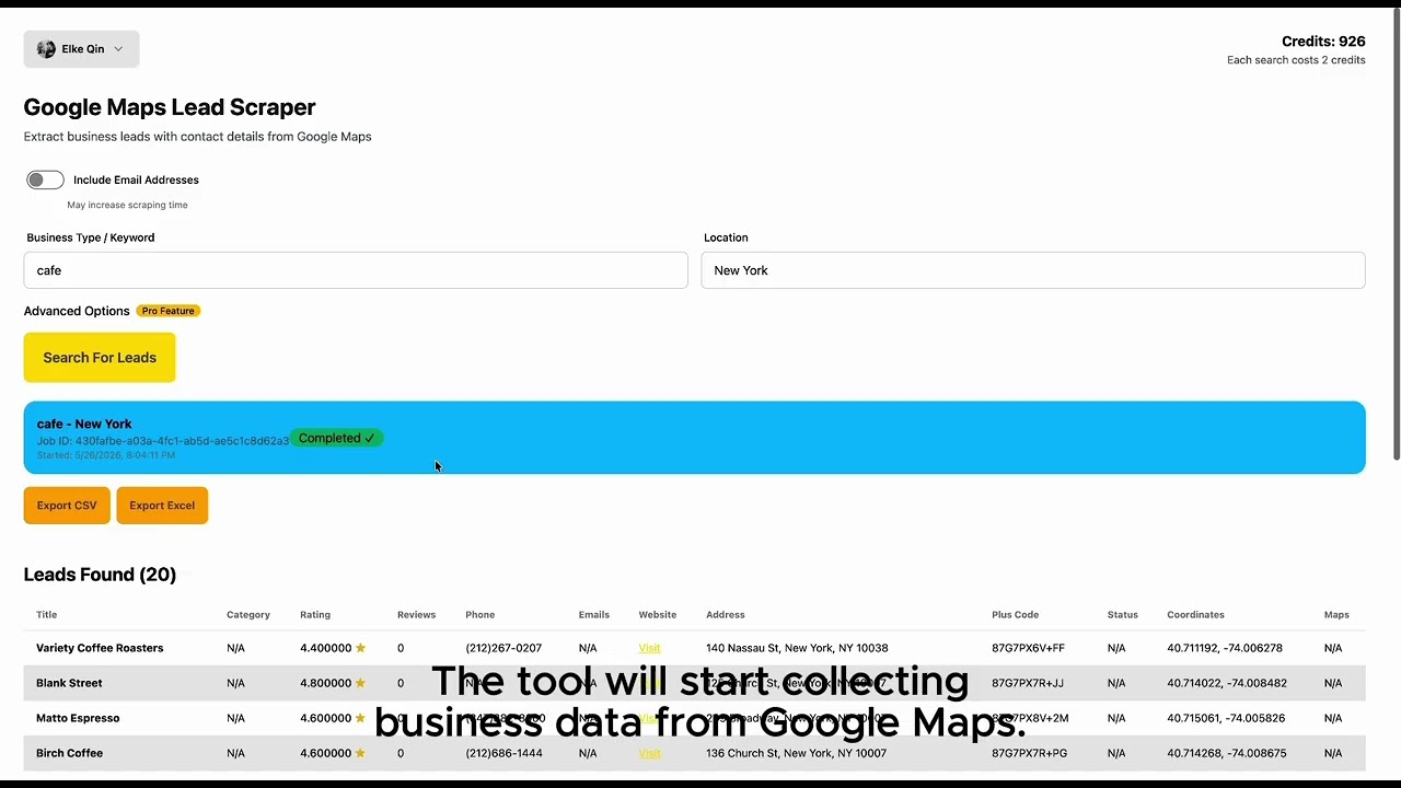 How to Scrape Google Maps Leads to CSV in  1 Minute