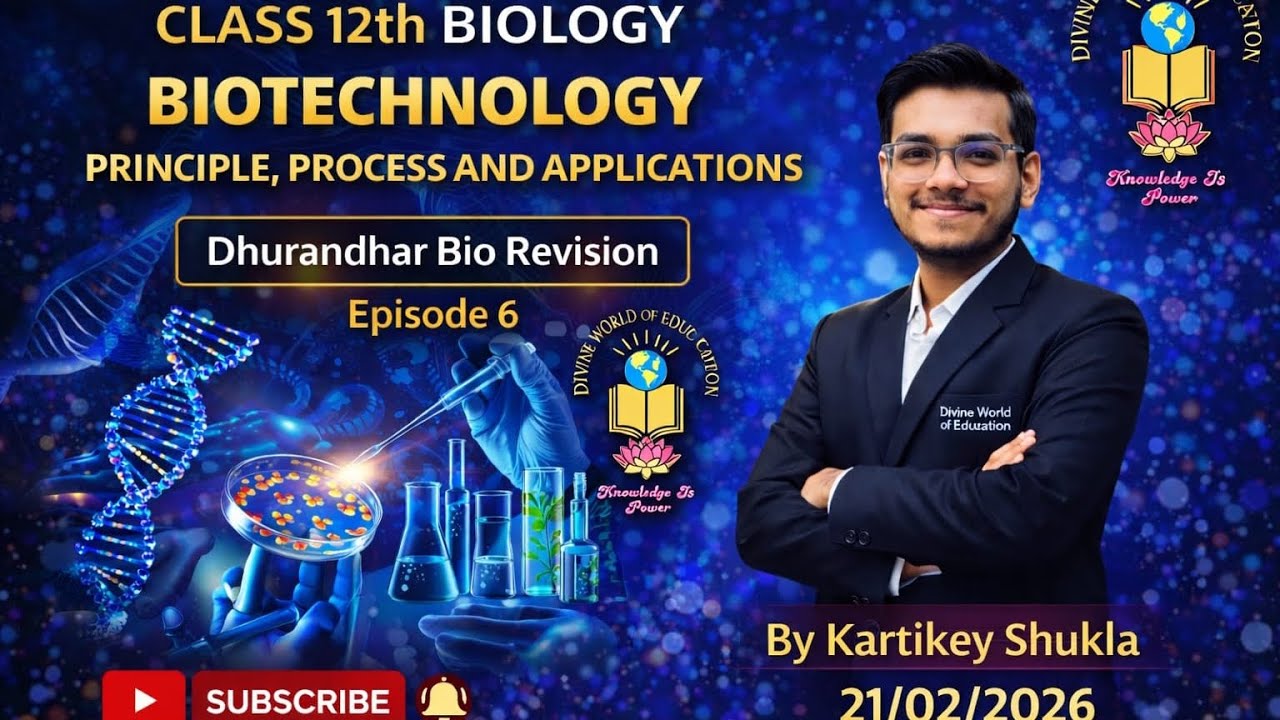 Dhurandhar Bio Revision|🔥 Class 12 Biology – Biotechnology Made Super Easy!