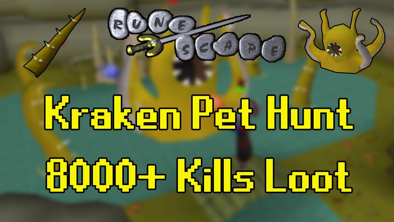 Old School RuneScape - Loot from hunting the Kraken Pet (8500+ kills)