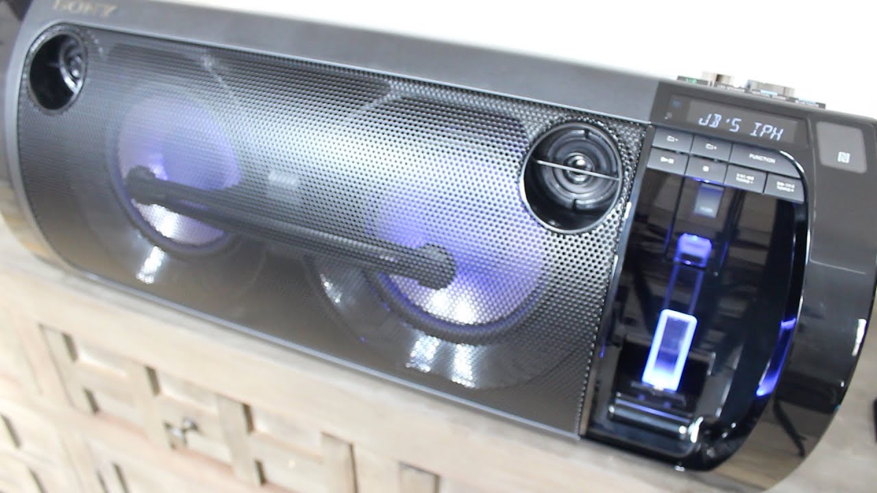 Review of the Sony Portable Party System BOOM BOX with iPhone Docking Station