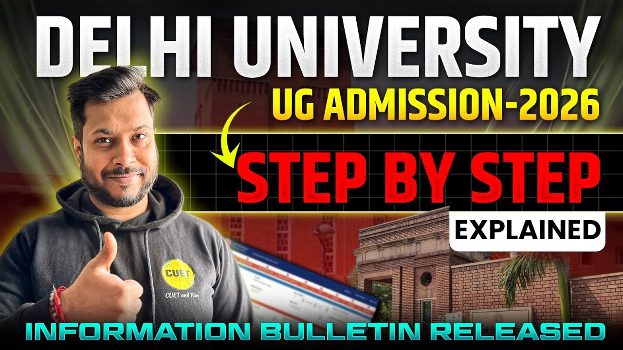 CUET 2026 | DU Admission Bulletin 2026 📢| Eligibility, Courses & Rules