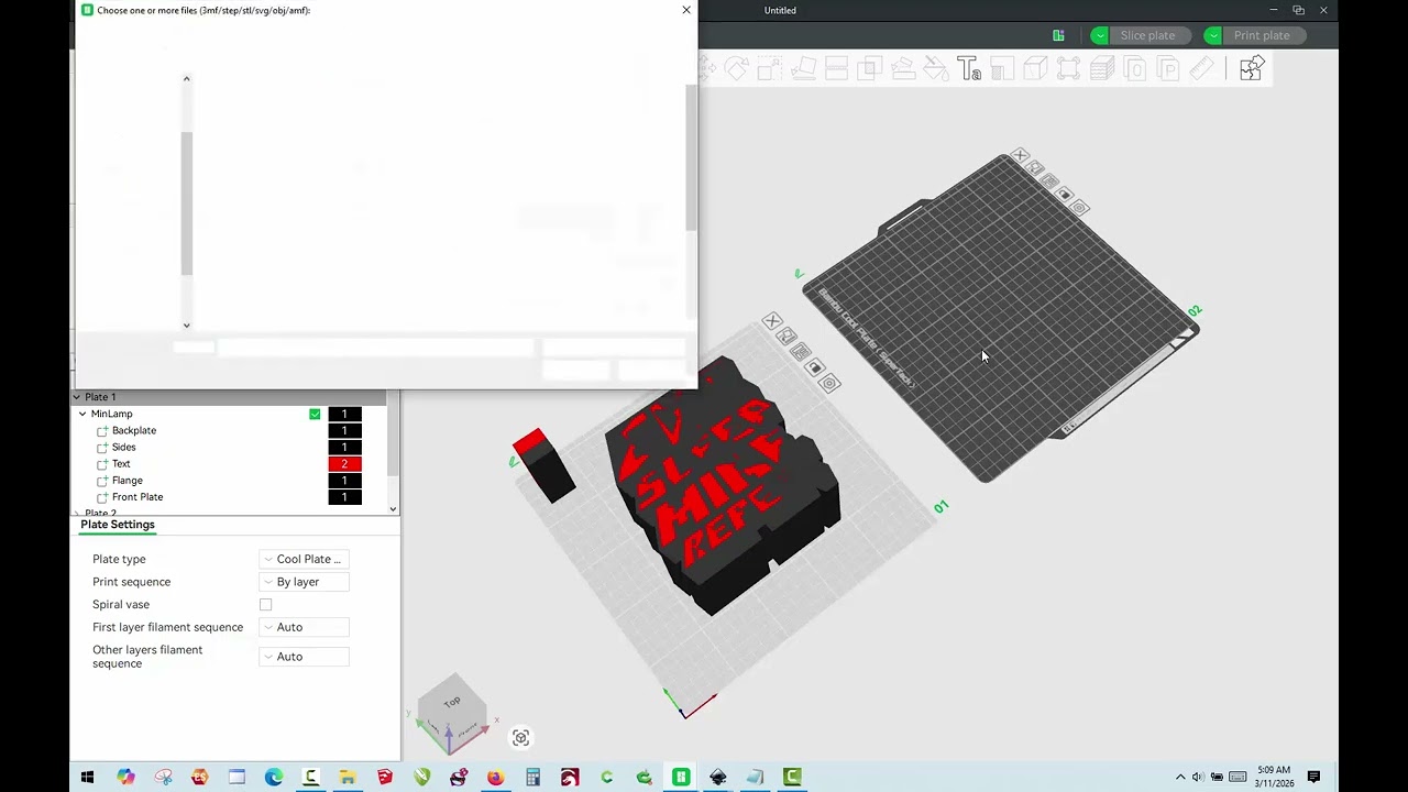 3D Printing - Creating a 3D Model of the Minecraft Lamp with InkScape and Bambu Studio