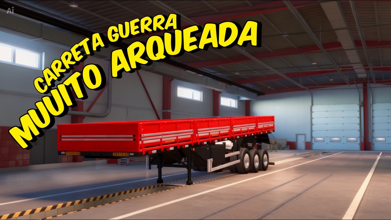 CARRETA GUERRA MUITO ARQUEADA ETS2 1.58 MOD BR  #est2 #eurotrucksimulator2 #ets2mod #ets2 #viral