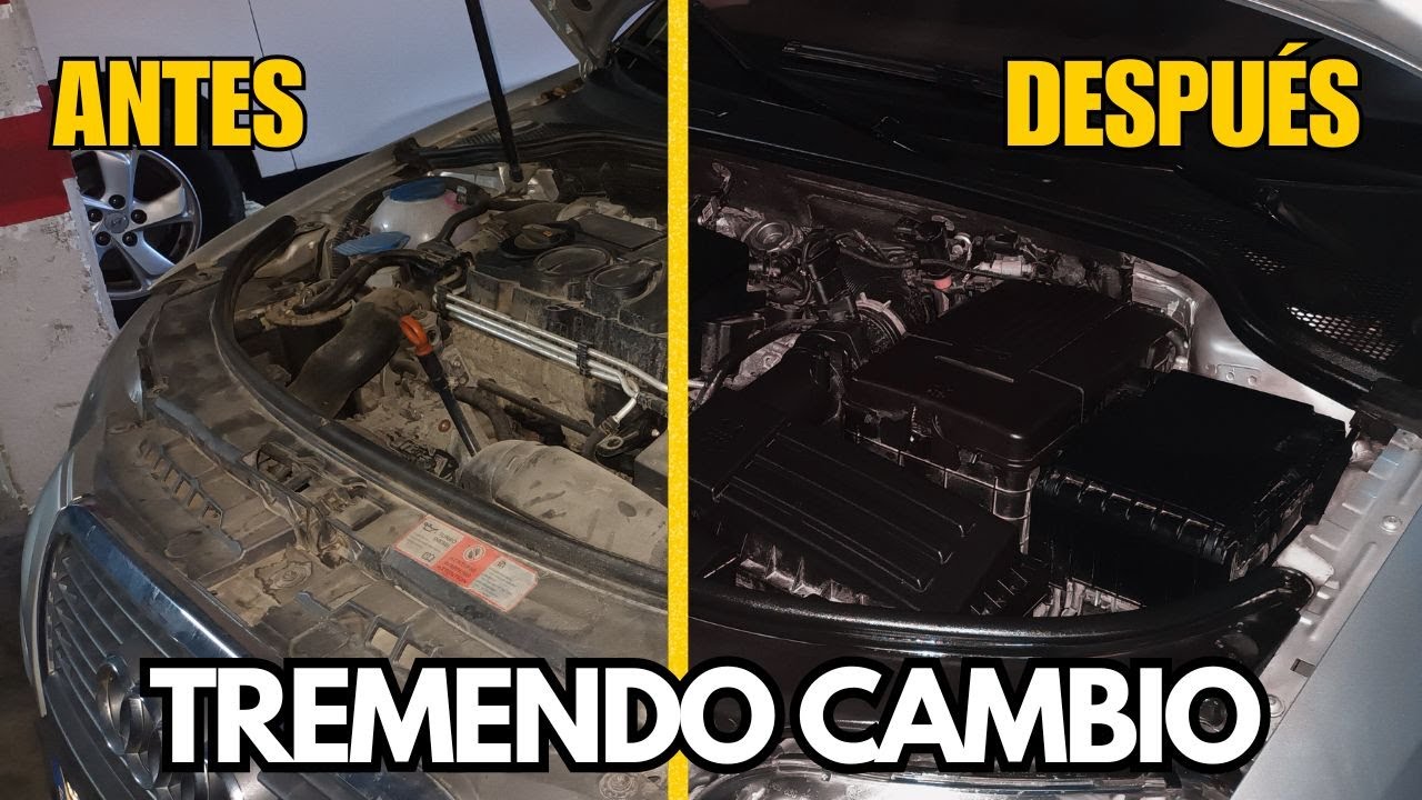 CÓMO LIMPIAR EL MOTOR Y LAS LLANTAS DE TU COCHE | LAVADO EN SECO