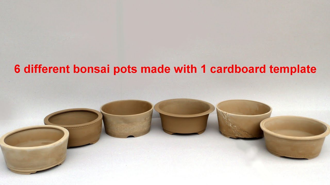 Making round bonsai pots with slabs and templates (part 2)