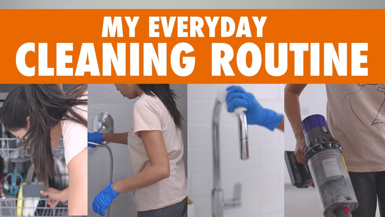 My Everyday Cleaning Routine | How I Clean Our House Daily | April Algrably