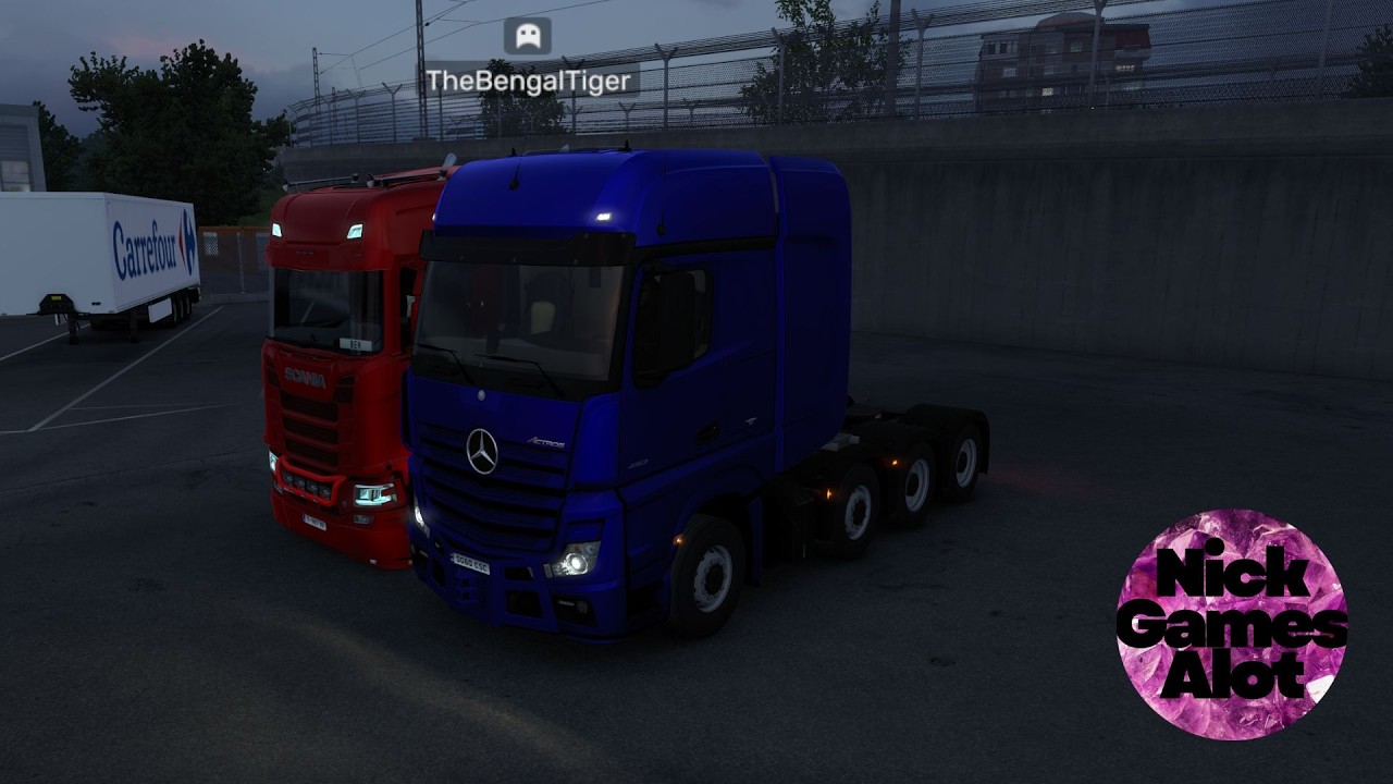 Truckin in Euro Truck Simulator 2 lets see if we can back in and lock in