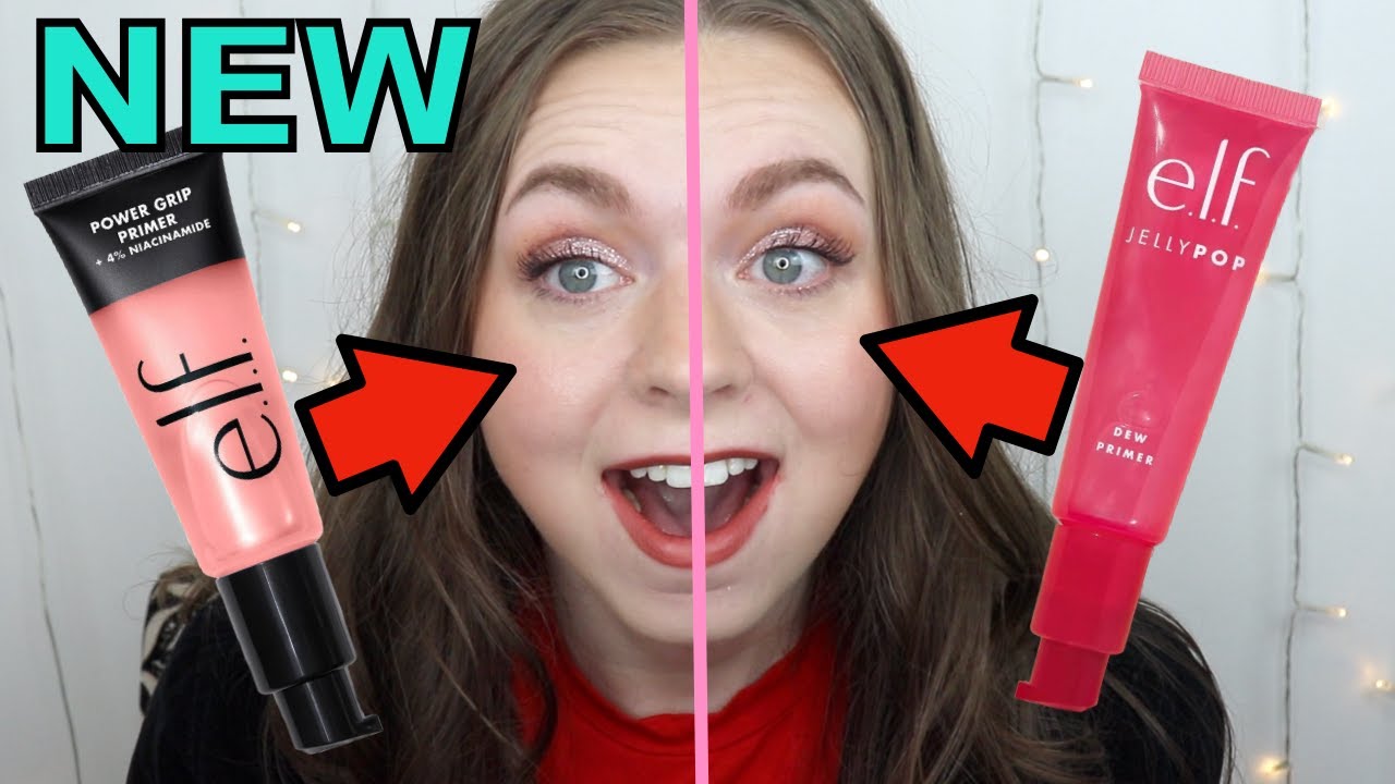 NEW e.l.f. Power Grip Primer + 4% Niacinamide VS e.l.f. Jelly Pop Dew Primer!