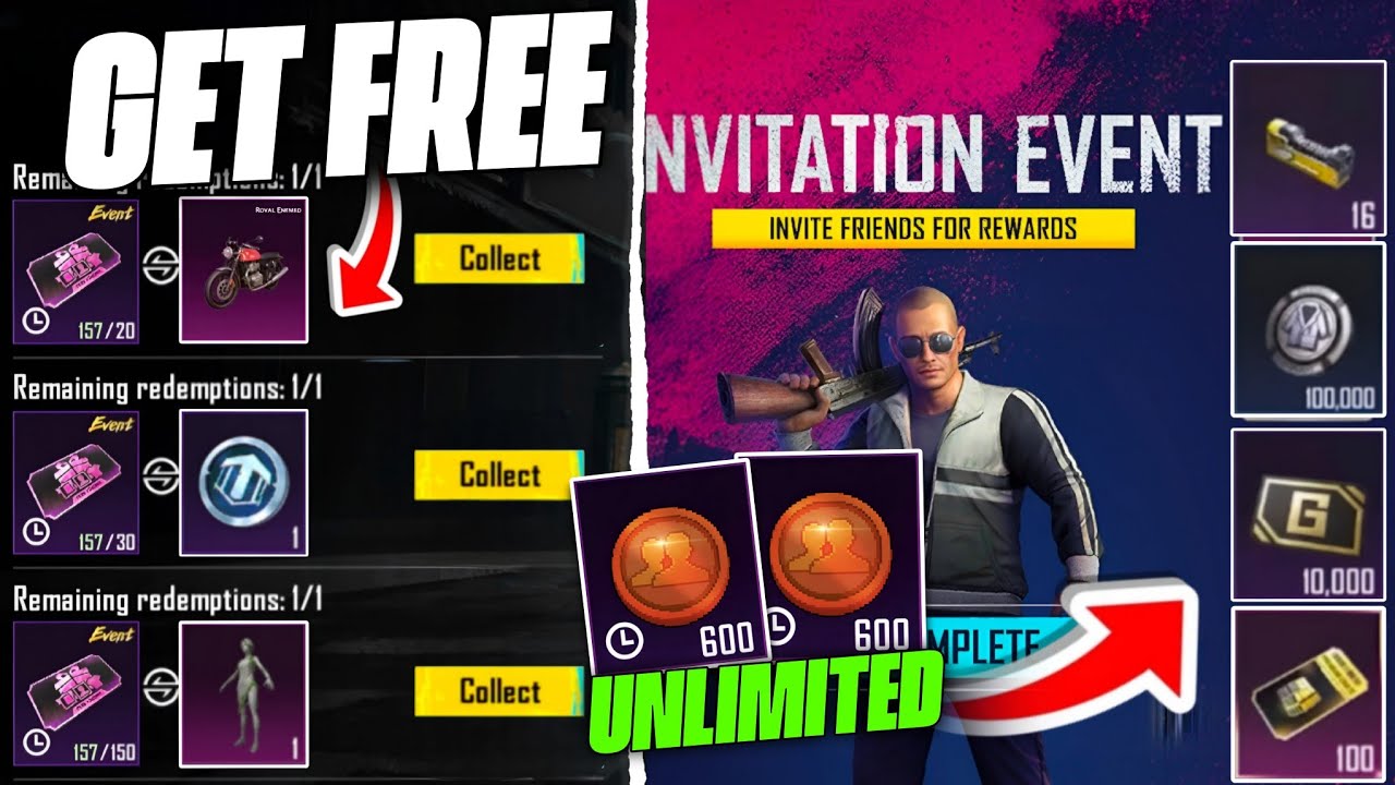 😱 HOW TO GET UNLIMITED INVITATION TOKEN / INVITATION EVENT IN BGMI