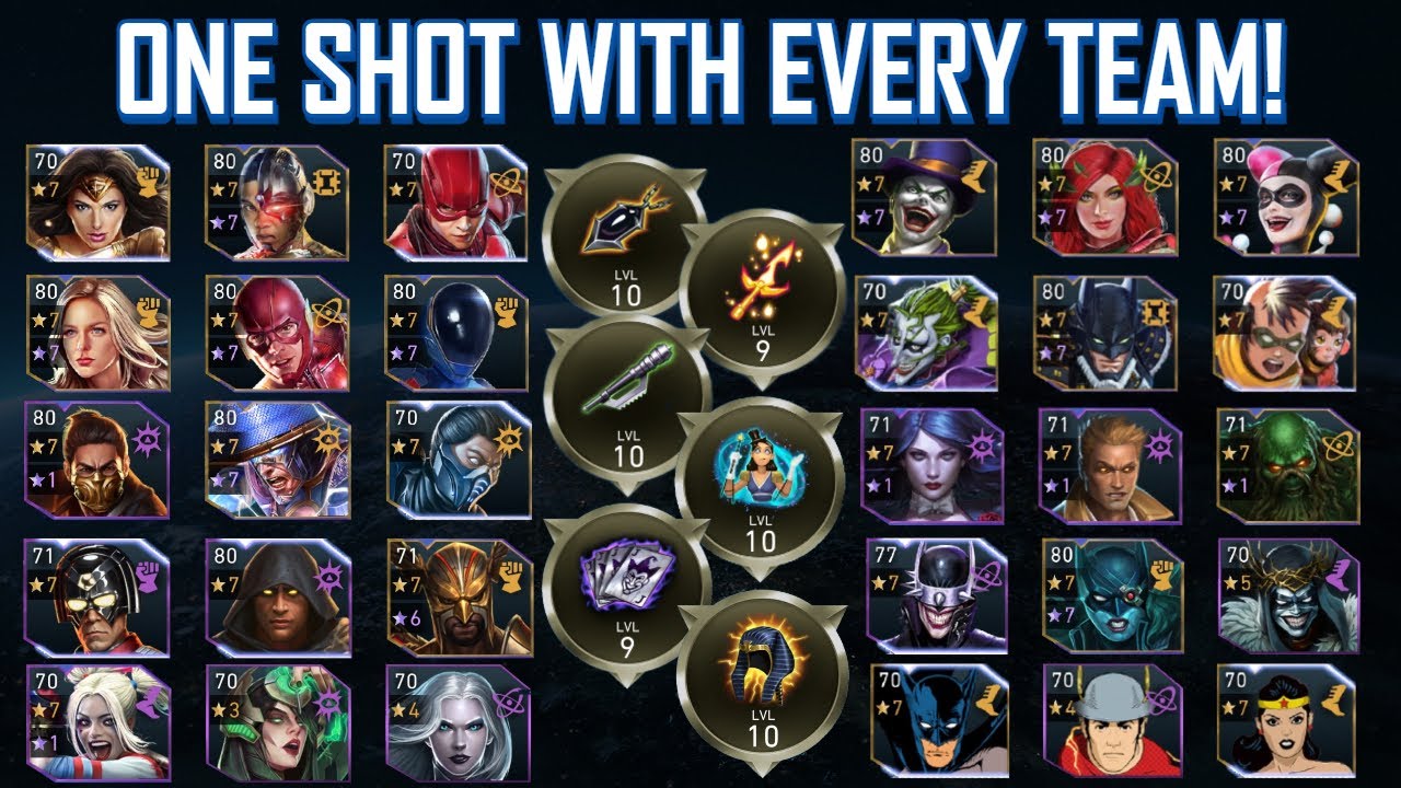 ONE SHOTS WITH EVERY TEAM! (AFFILIATION) | Injustice 2 Mobile