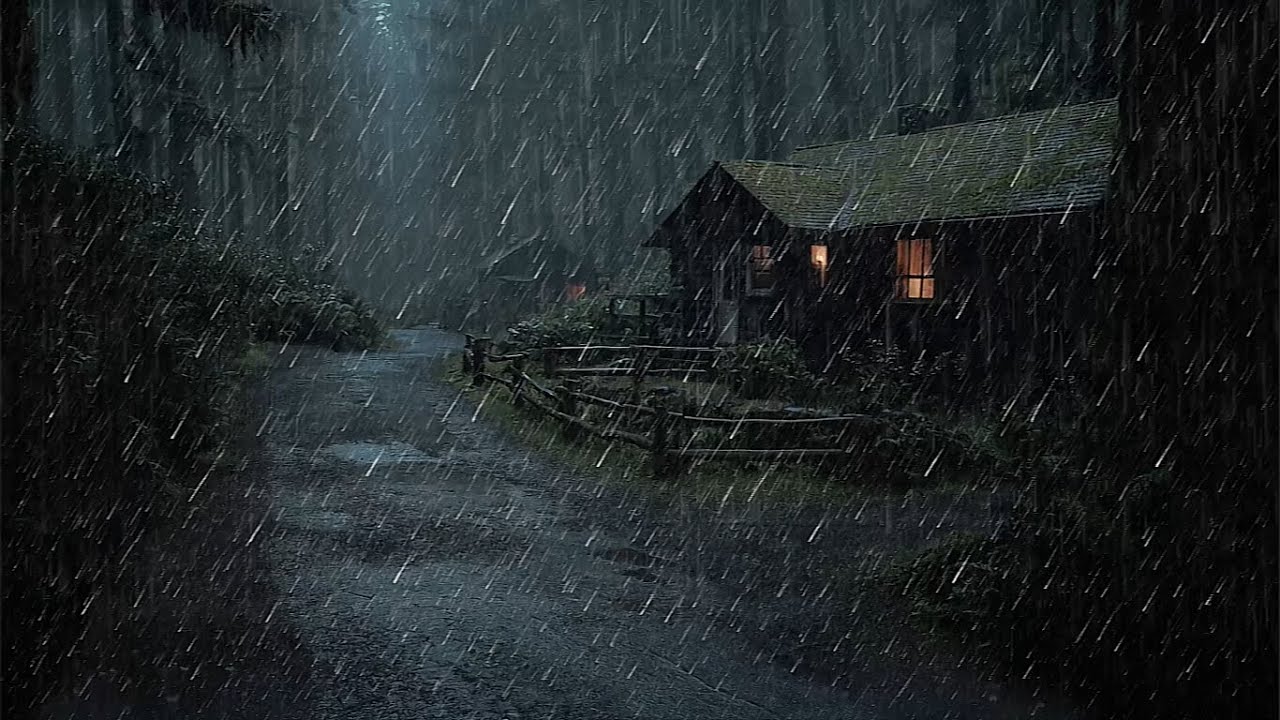 Rain Sounds for Sleep with Thunder | Deep Sleep White Noise for Relaxation