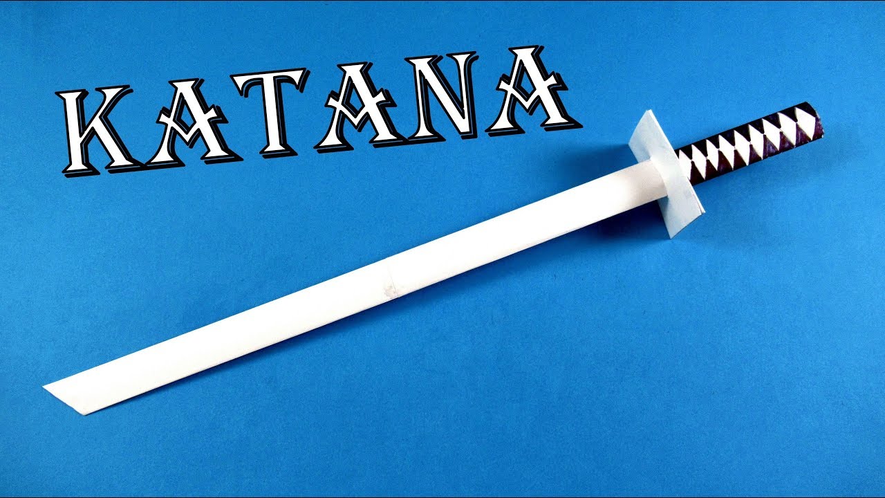 Как сделать катану из бумаги 🗡 оружие ниндзя