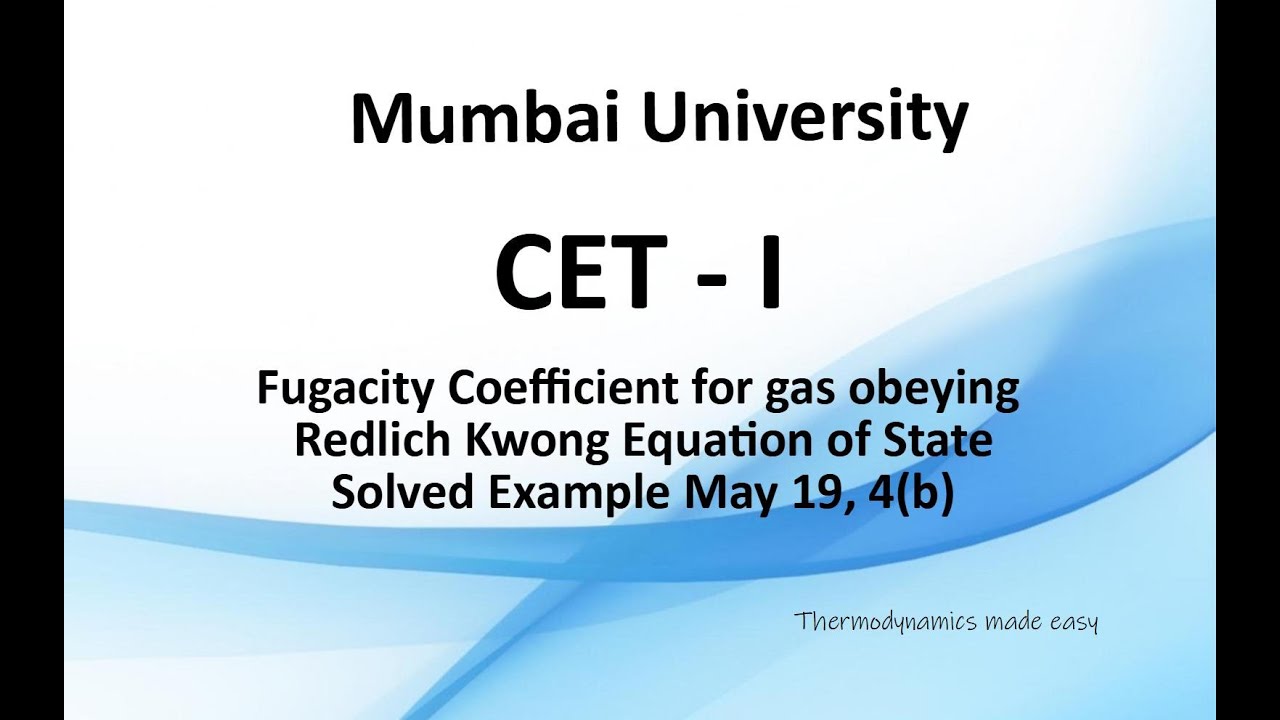 Fugacity of a gas obeying Redlich Kwong Equation of State