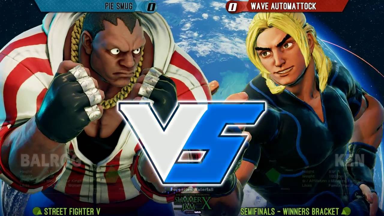 Street Fighter 5 Tournament: Summer Jam X Semis - PIE Smug (Balrog) v EVB Chris T (Ken)