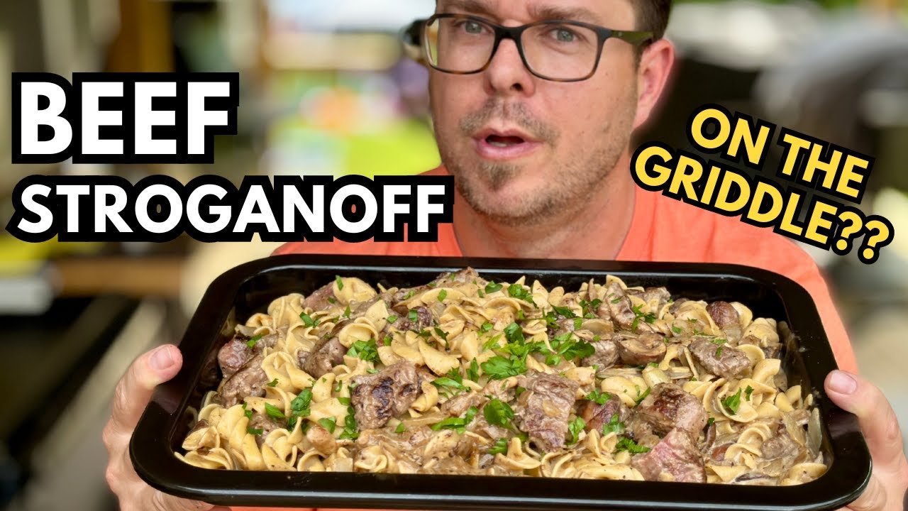 CAN YOU MAKE Beef Stroganoff ON THE GRIDDLE???  Let's try it out!  Homemade Beef Stroganoff
