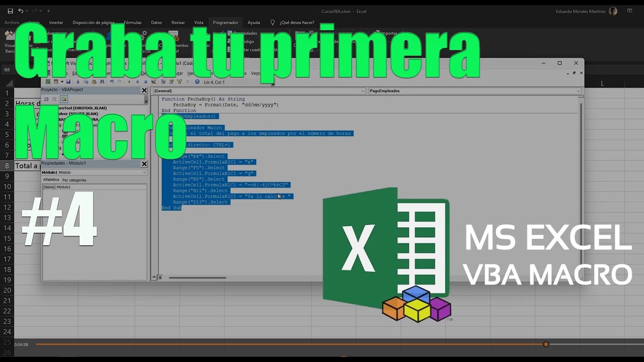 ¿Como grabar mi primera Macro? | Curso Visual Basic EXCEL #4