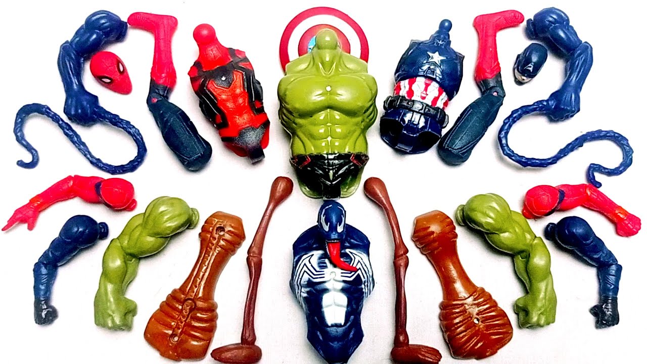 MARVEL SUPERHERO TOYS SIREN HEAD HULK CAPTAIN AMERICA VENOM  SPIDERMAN AVENGERS ASSEMBLE TOYS