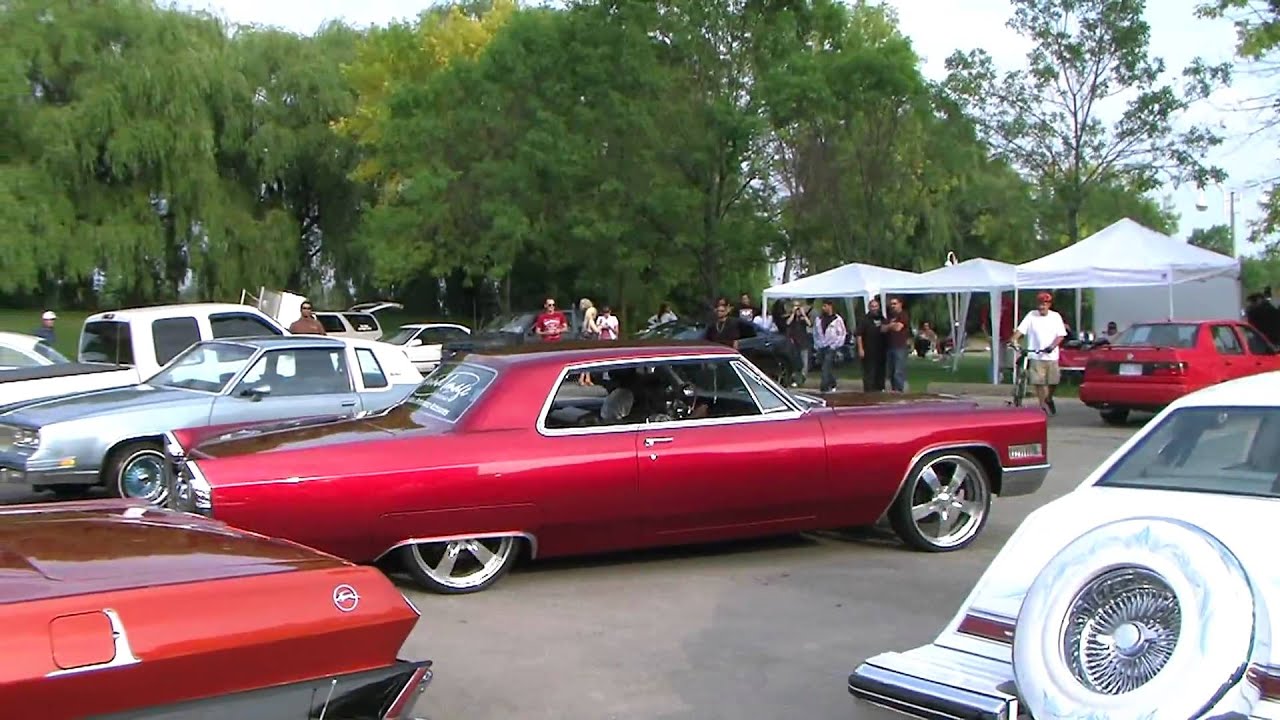 True Playaz candy apple red Cadillac on bags