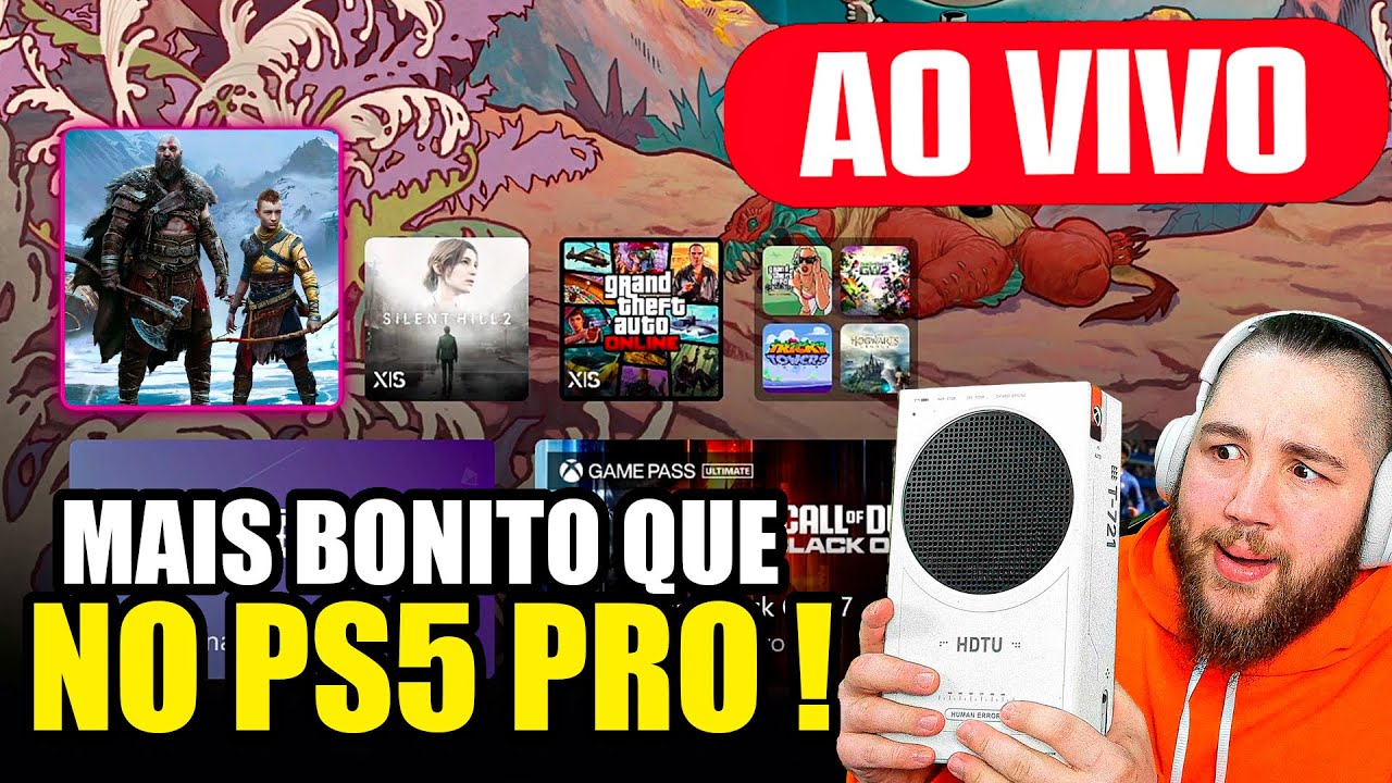 jogando EXCLUSIVOS de PS5 no XBOX SERIES S - AO VIVO no ULTRA em 4K mais BONITO que no PS5 PRO !