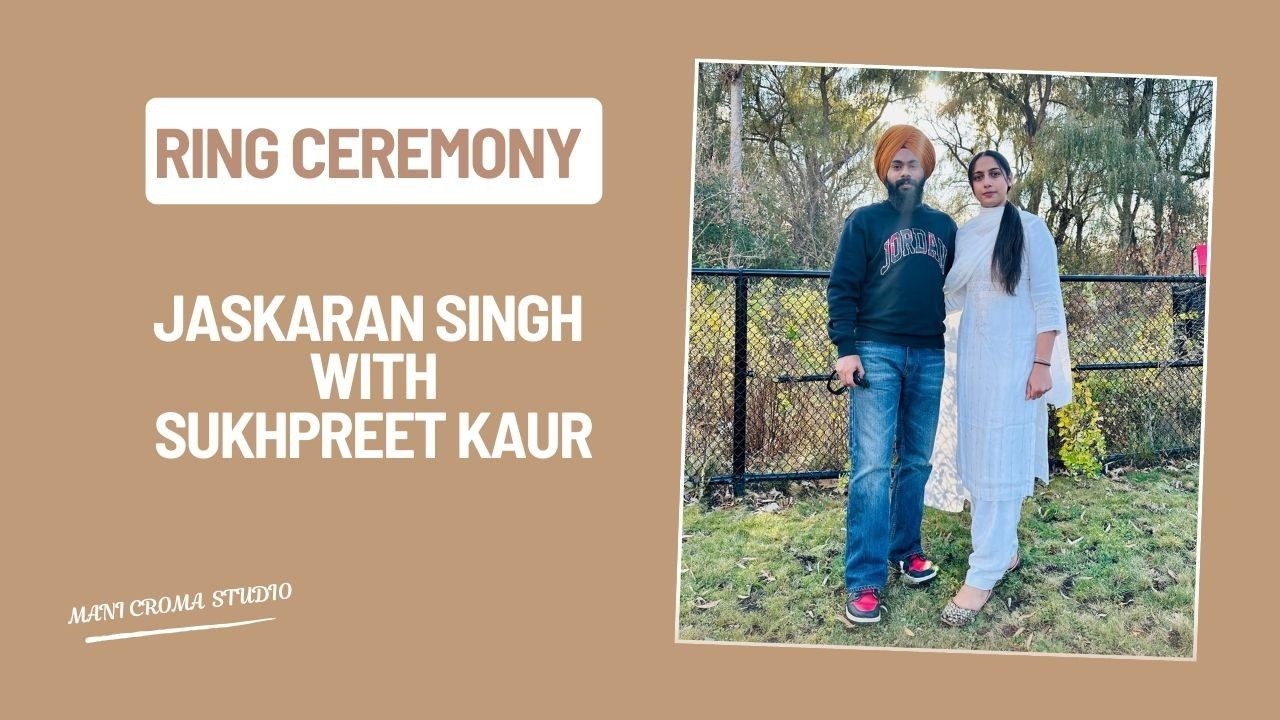 LIVE RING CEREMONY [ JASKARAN &SUKHPREET ] MANI CROMA STUDIO JHUNER)MOB-9855488682