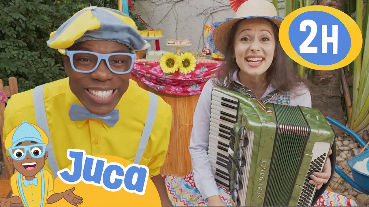 Juca descobre novos instrumentos musicais 🎶  HORA DO JUCA BRASIL! | Vídeos Educativos para Crianças