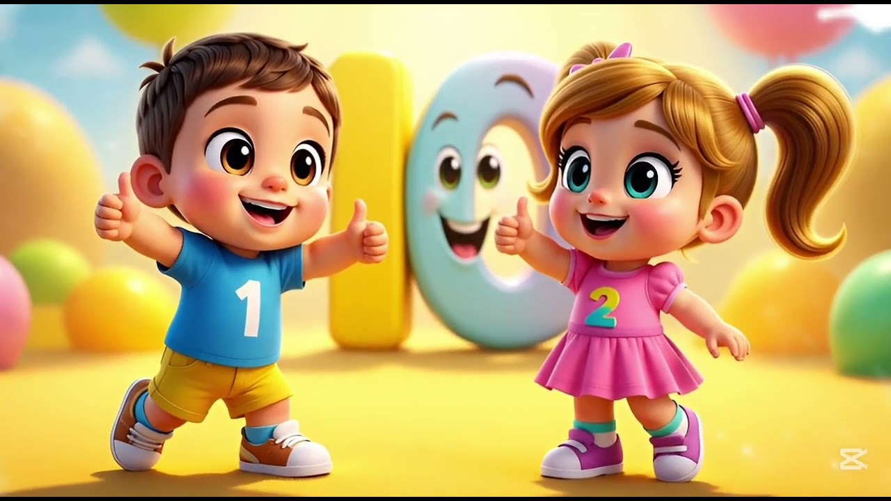 COUNT & BOUNCE! 1–20 FUN SONG 🎶🔢 for nursery kids and toddlers