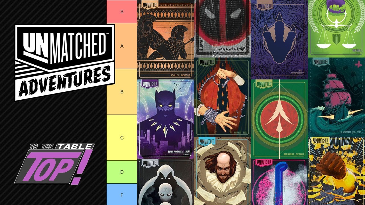 Unmatched Adventures Tier List - Summer 2025