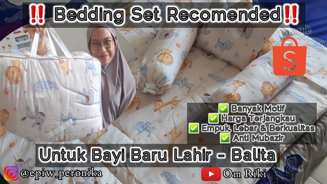 Review Bedding Set Bayi | Bedcover Bayi | Perlengkapan bayi baru lahir | Rekomendasi Kado Bayi