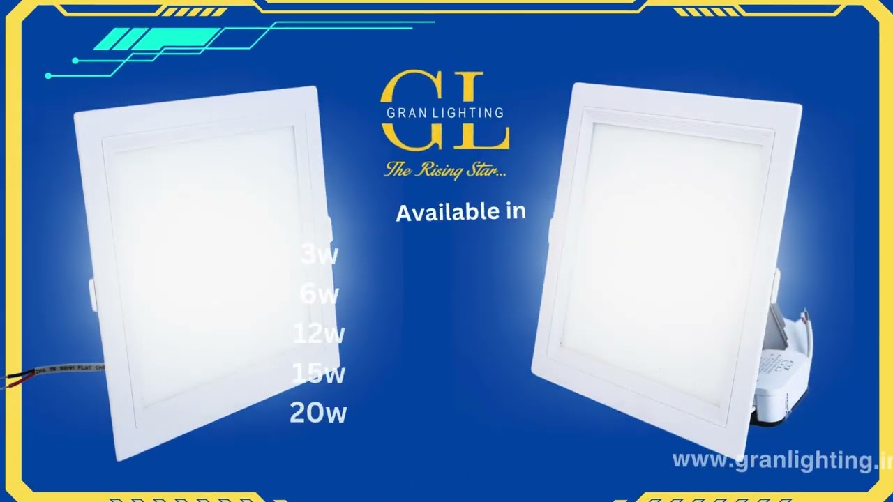 Sleek LED Panel, Gran Lighting LED Panel, Ultra-Slim LED Panel, Modern LED Lighting