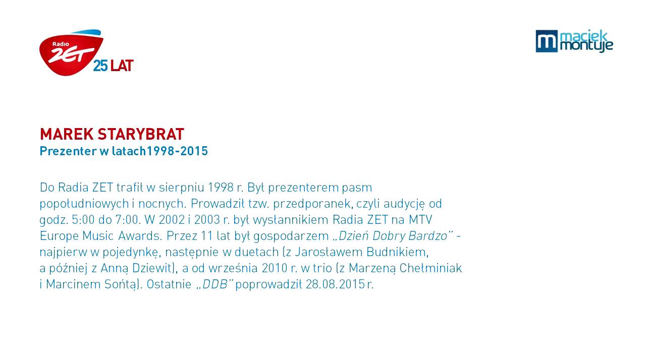 ZETmaniak - Radio ZET: Marek Starybrat