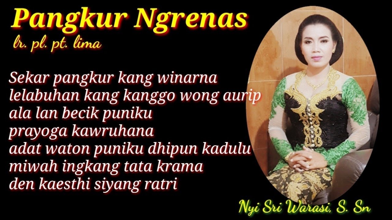PANGKUR NGRENAS, ktw. lr. pl. pt.lima. Musik penghantar tidur.