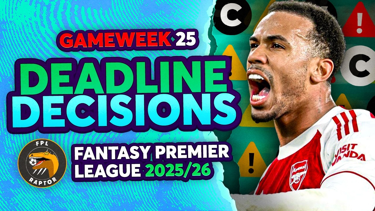 CAPTAIN BRUNO OR GABRIEL? 🤔 | MY FPL GW25 FINAL THOUGHTS 🚨 | Fantasy Premier League Tips 2025/26