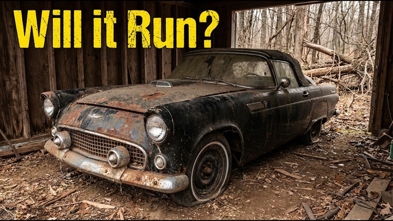 Abandoned Garage Find: 1955 Ford Thunderbird Rescued From Rust (Full Restoration)