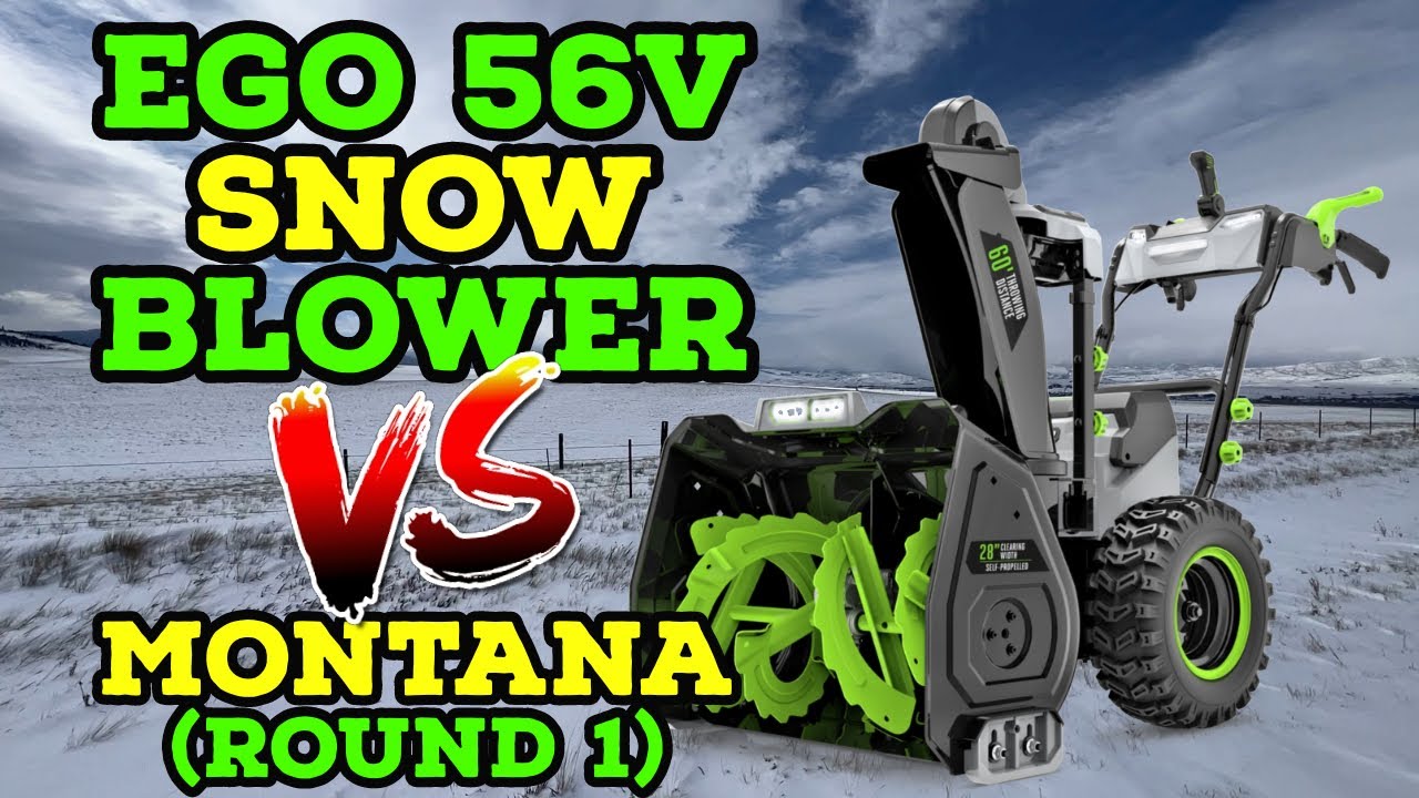 Снегоочиститель Ego 56V против Montana! (2023)